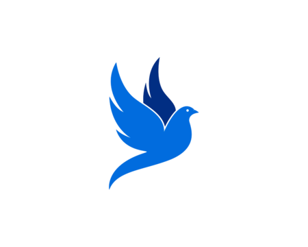 imagem de uma pomba azul